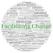 Facilitating Change word cloud